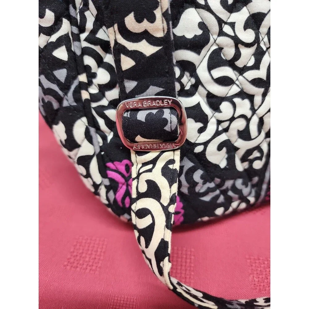 Vera Bradley Crossbody Bag  Canterbury Magenta Top Zip Adjustable Strap Retired